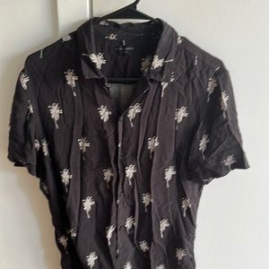 All Saints Short Sleeve Button Down SMALL